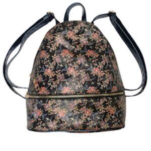 Under One Sky Floral Backpack Medium Shoulder Bag Purse